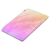 Ombre Pastel Swan Feathers iPad Air Cover (Side)