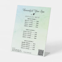 *~* Ombre Patel Mint Panneau Pedestal de table Jau