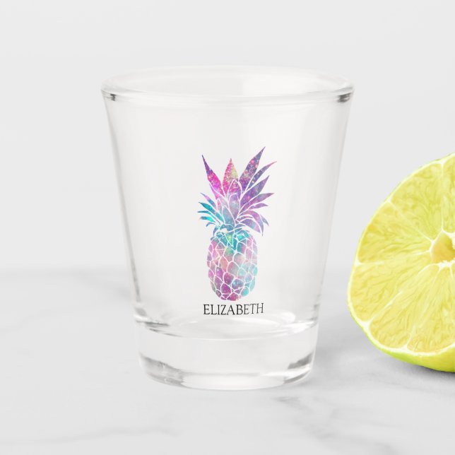 Ombre Pineapple Shot Glass (Front)