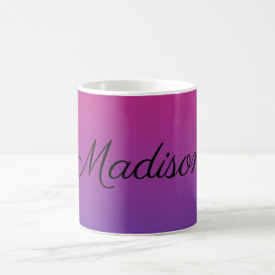 Ombre Pink and Purple Coffee Mug