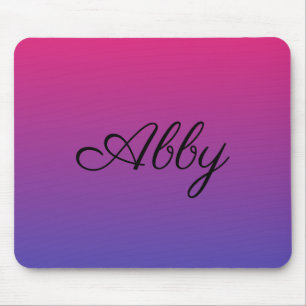 Ombre Pink and Purple Mouse Pad