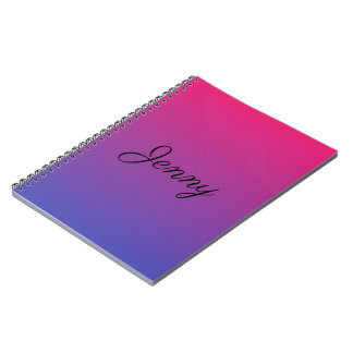 Ombre Pink and Purple Notebook