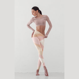 Ombre Pink Curve | Yoga Leggings