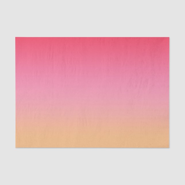 Ombre Pink Orange Tissue Paper (Front)
