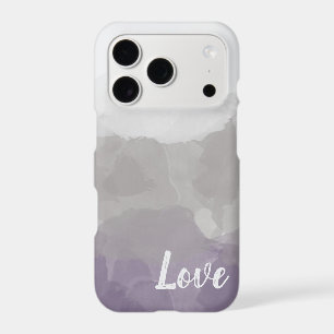 Ombre Purple and Grey Love Graceful Gradient