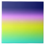 Ombre purple yellow green spring summer colours ri tile<br><div class="desc">Ombre purple yellow green spring summer colours right neon fluorescent gradient rainbow</div>