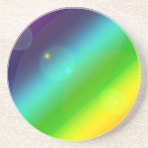ombre rainbow coaster