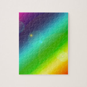 ombre rainbow jigsaw puzzle