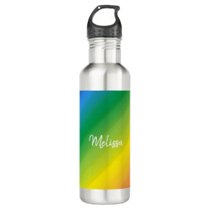 Ombre Rainbow LGBTQ Pride Colourful 710 Ml Water Bottle