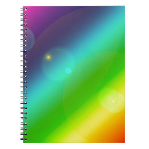 ombre rainbow notebook