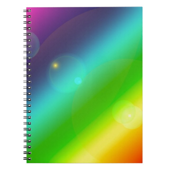 ombre rainbow notebook (Front)