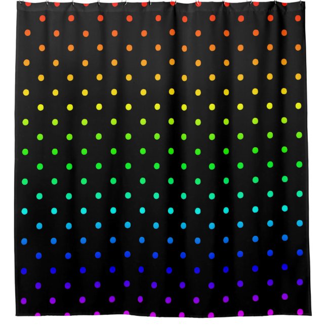  ombre rainbow polka dots gradient colourful (Front)