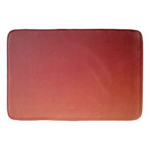 Ombre Red Brown Bath Mat