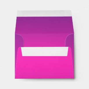 Ombre rose à violet RSVP avec enveloppe étoile