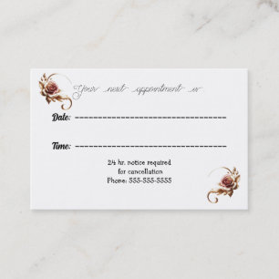 Ombre Rose Gold Medical Appointment Card