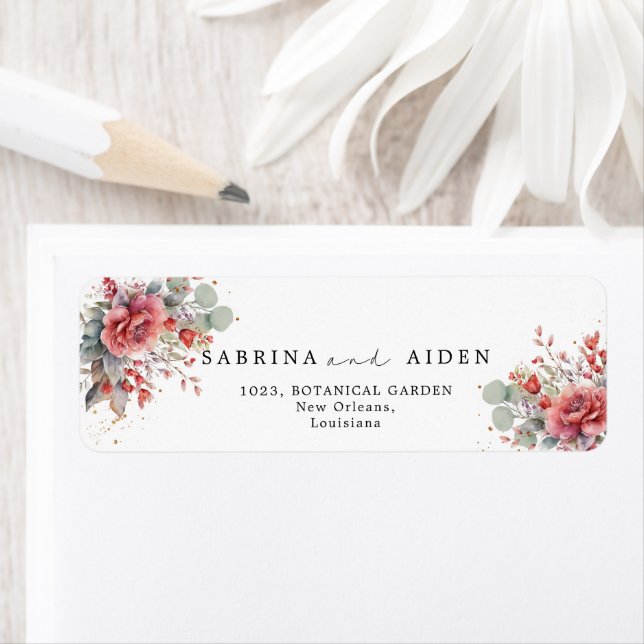 Ombre Rose Peach | Dusty Blue Mariage (En situation)