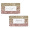 Ombre Rose Pink Gold Glitter Girly Business Cards