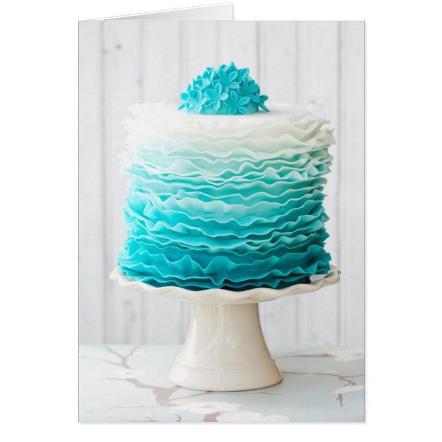 Ombre ruffle cake (Front)