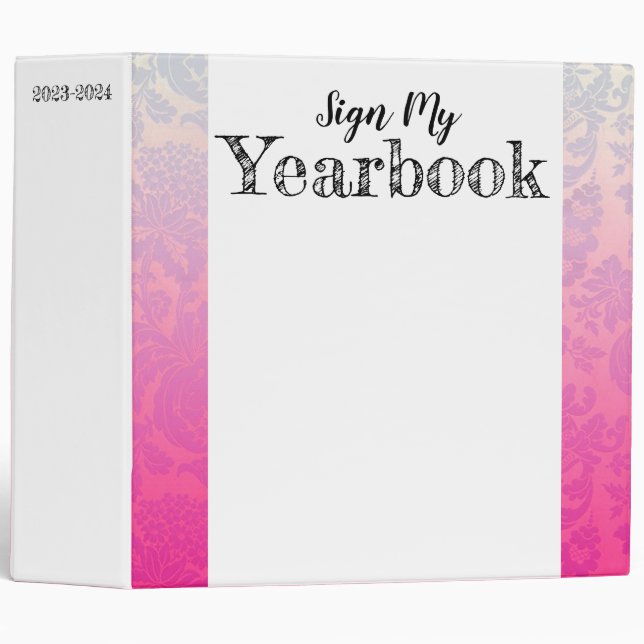 Ombre School Binder (Front/Spine)