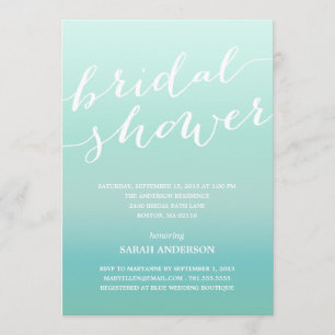 OMBRE SHOWER   BRIDAL SHOWER INVITATION