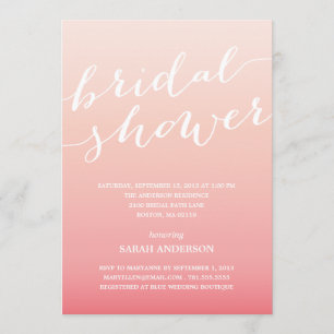 OMBRE SHOWER   BRIDAL SHOWER INVITATION