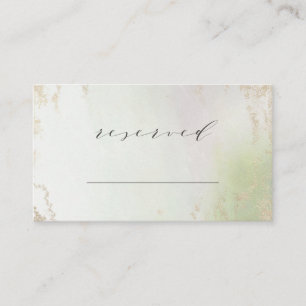 Ombre Spring Green Gold Reserved Seating Wedding Place Card