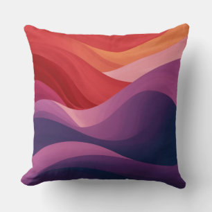 Ombre Style Throw Pillow
