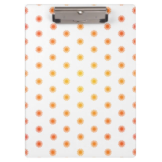 Ombre Sunburst Dot Clipboard - L