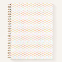 Ombre Sunburst Dot Notebook - XS