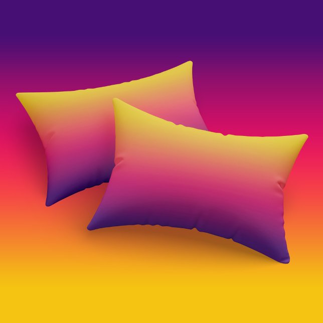 Ombre Sunset Yellow Pink Purple Gradient Pillowcase (Creator Uploaded)