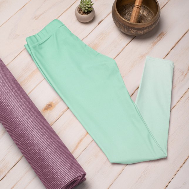 Ombre Trend Color Minty Green - Pastel Leggings (Créateur téléchargé)