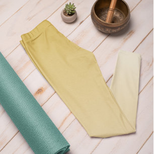 Ombre Trend Colour Golden Yellow - Pastel Leggings
