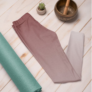 Ombre Trend Colour Mahogany Brown - Pastel Legging