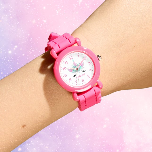 Ombre Unicorn Personalized Custom Kid's Watch (Creator Uploaded)