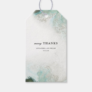 Ombre Watercolor Thank You Favour Gift Tags   GREE