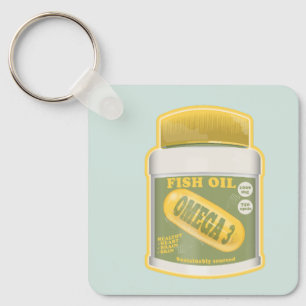 Omega 3 fish oil keychain