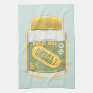 Omega 3 fish oil kitchen towel