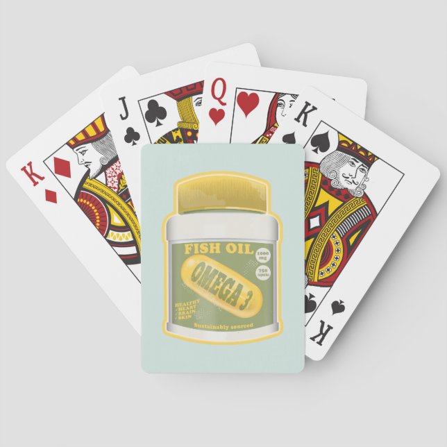 Omega 3 fish oil playing cards (Back)