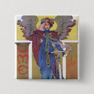 Omega Bicycles 2 Inch Square Button