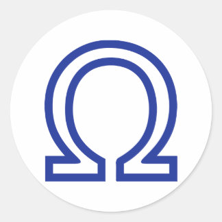 Omega Classic Round Sticker