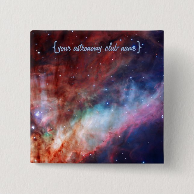 Omega Nebula - Our Awesome Universe 2 Inch Square Button (Front)
