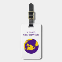 Omega Psi Phi Luggage Tag