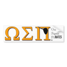 Omega Sigma Pi(rates) Bumper Sticker