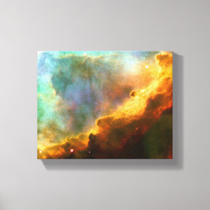 Omega / Swan Nebula (Hubble Telescope) Canvas Print