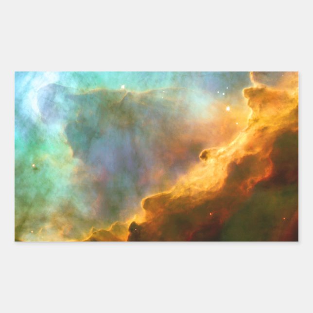 Omega / Swan Nebula (Hubble Telescope) Sticker (Front)