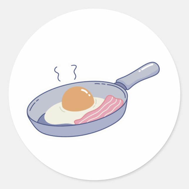 Omelette Classic Round Sticker (Front)