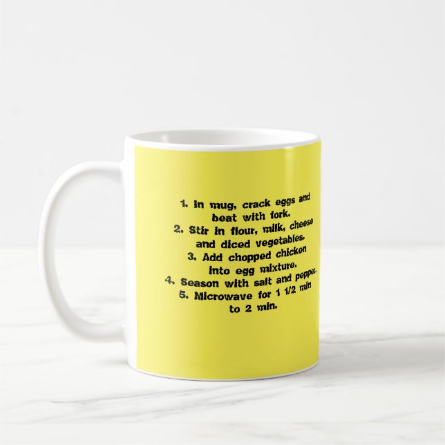 Omelette dans une tasse (Gauche)