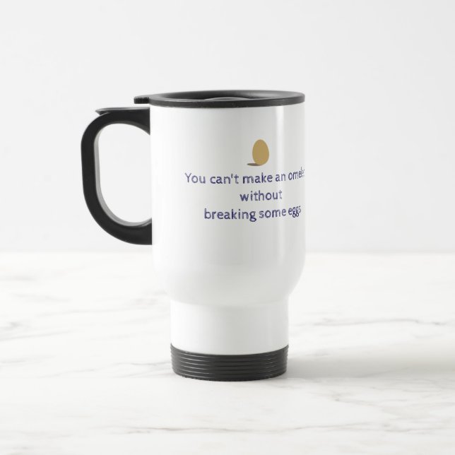 Omelette  Name Personalized Travel Mug (Left)