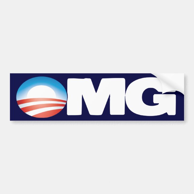 OMG Anti Obama Bumper Sticker (Front)