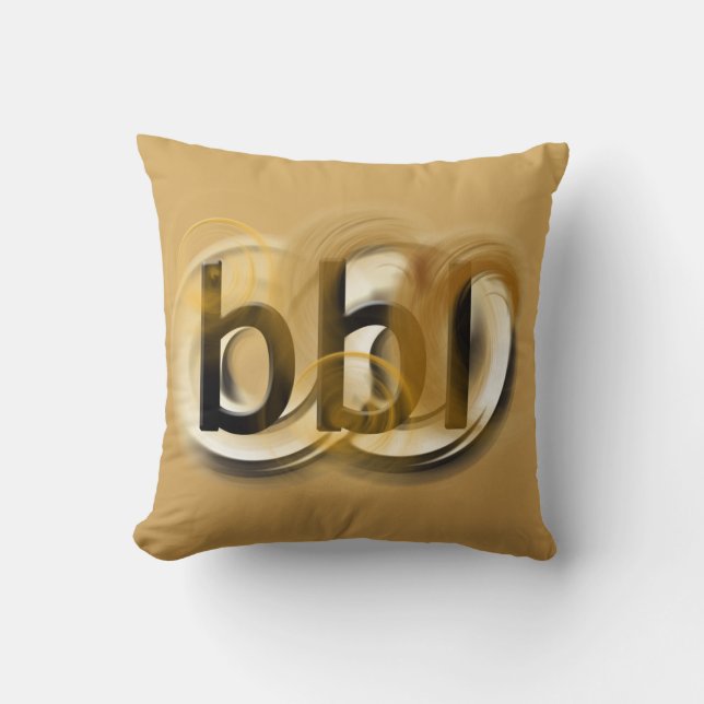 OMG! bbl Throw Pillow (Front)